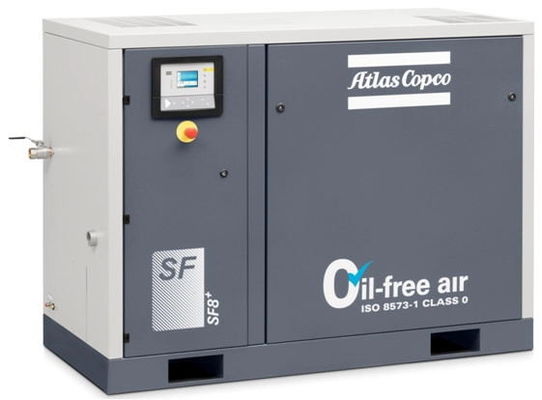 69dB VSD 건식 진공 펌프, 18KW 물 주입된 압축기 아틀라스 코프코 AQ 18
